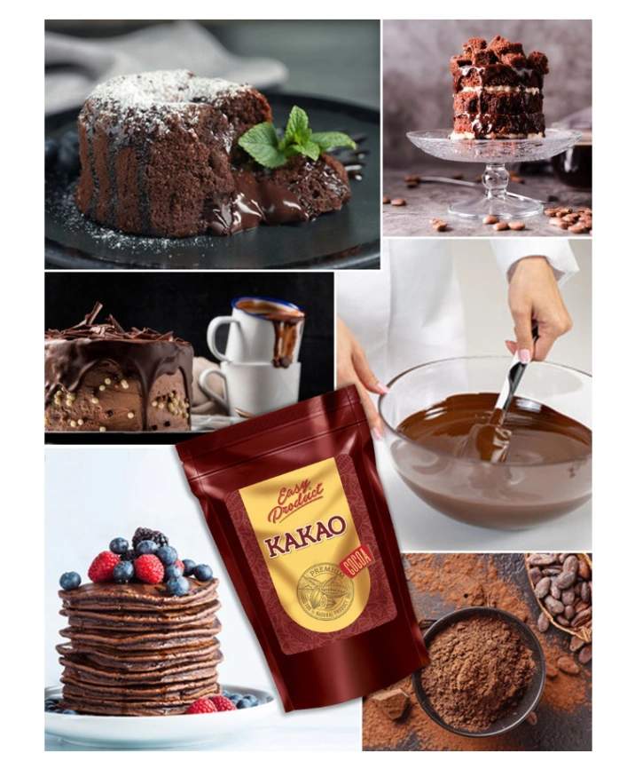 Какао-порошок натуральный 100%, Турция (фабрика какао), жир 10/12%, без сахара, 300г фото 5