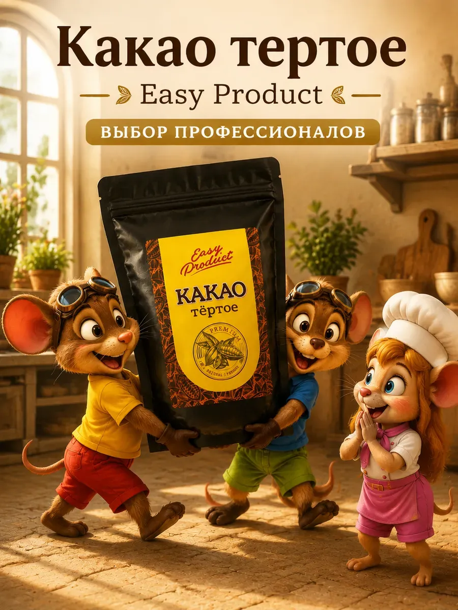Какао т Premium натуральное 100% без сахара 300г