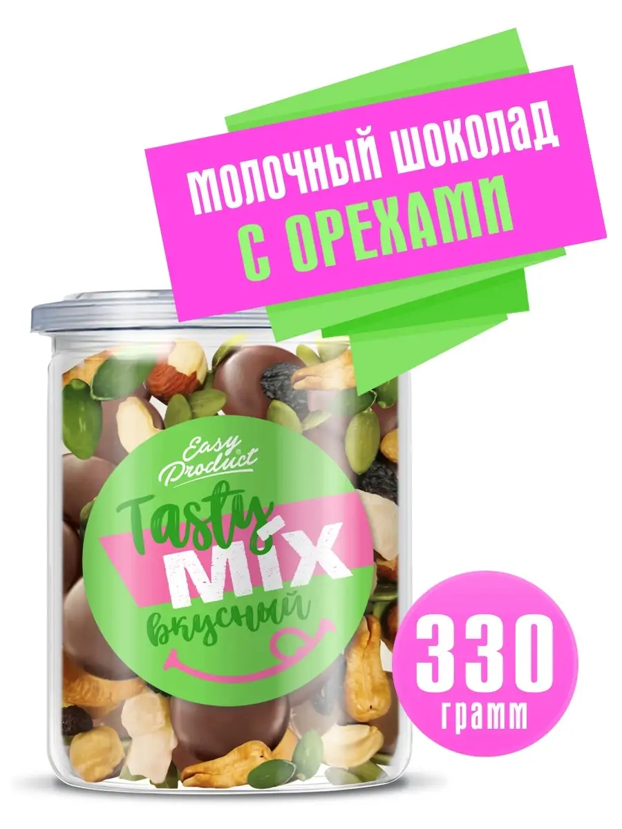 Шоколад молочный Орехи Миндаль Кешью Тыквенные семечки