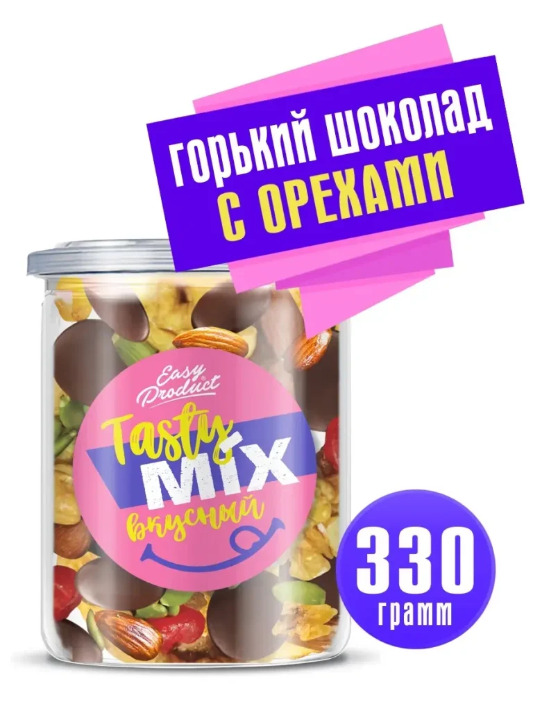 Шоколад горький Орехи Миндаль Кешью Тыквенные семечки